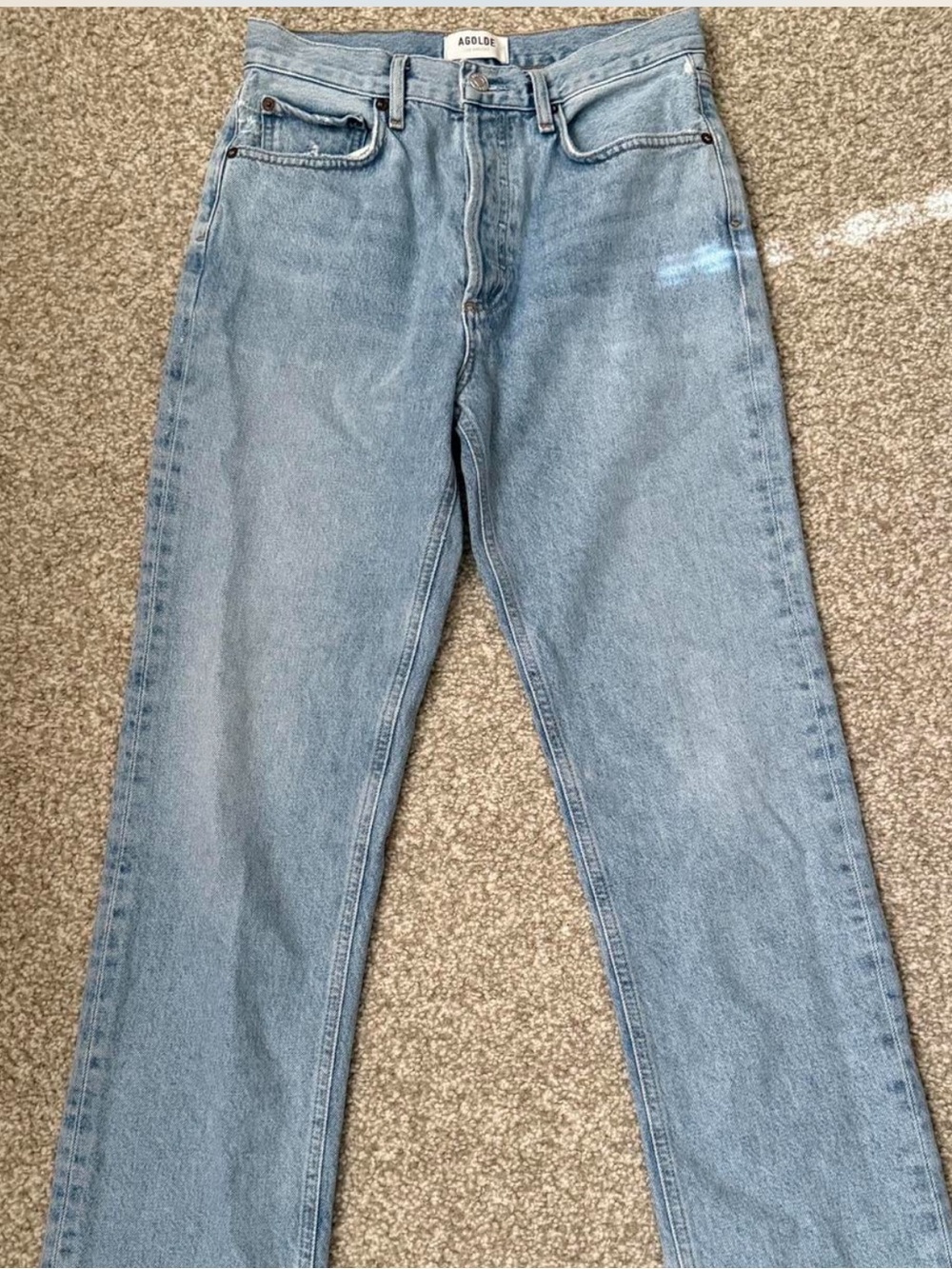 Agolde Lana Straight Wash Jeans